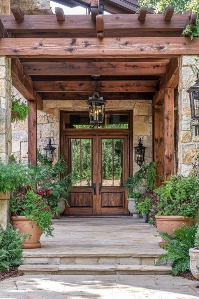 10. Warm Entryway in Natural Stone