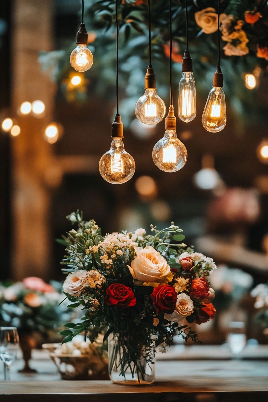 12. Decor with Vintage Edison Bulbs