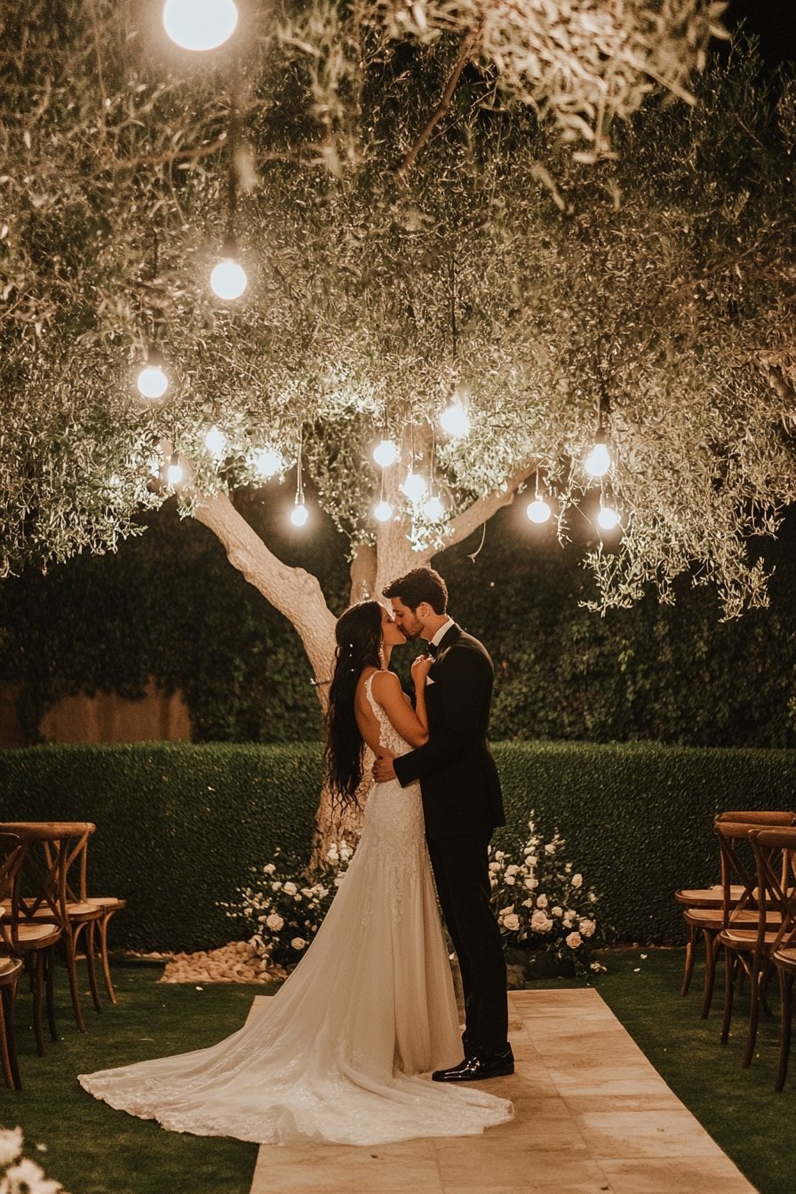 3. Glow with Tree-Hung Lights