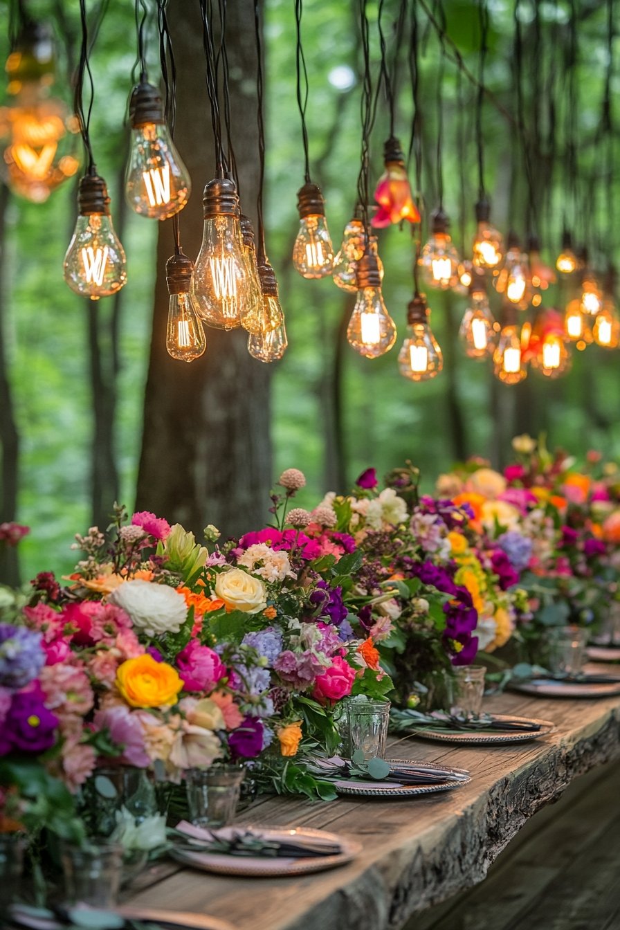7. Hanging Edison Bulbs