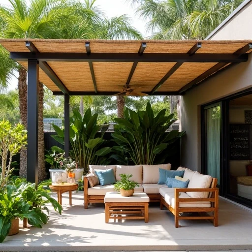 10. Bamboo Roof with Tropical Flair
