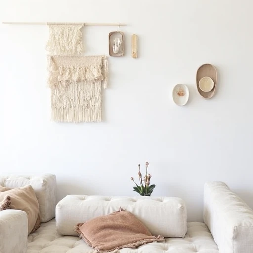 10. Minimal Wall Decor with Organic Shapes