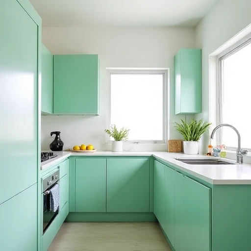 14. Mint Green & White Fresh & Airy