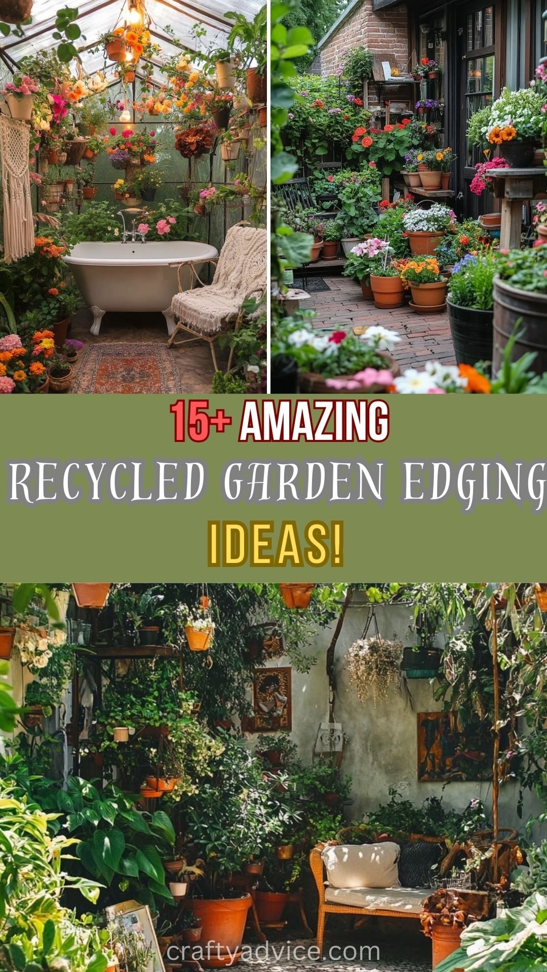 15+ Recycled Garden Edging Ideas to Enhance Your Outdoor Space [Visual Guide]