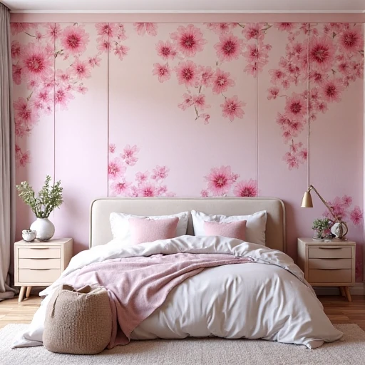 17. Floral Wallpaper in Rosy Tones