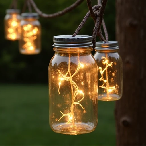 17. Hanging Jar Lights