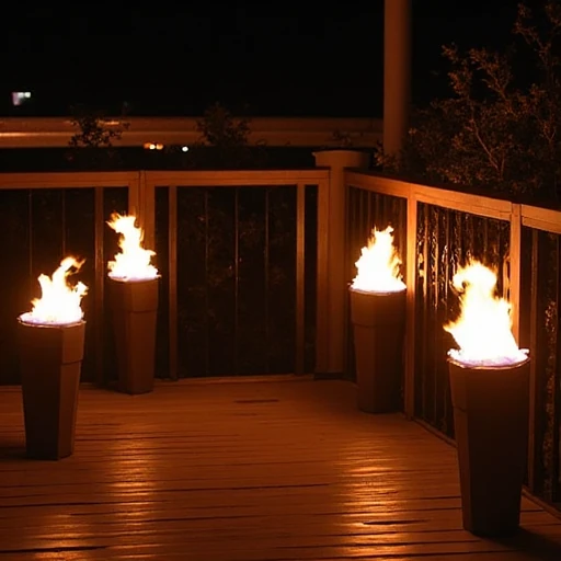 18. Firelight-Inspired LED Torches