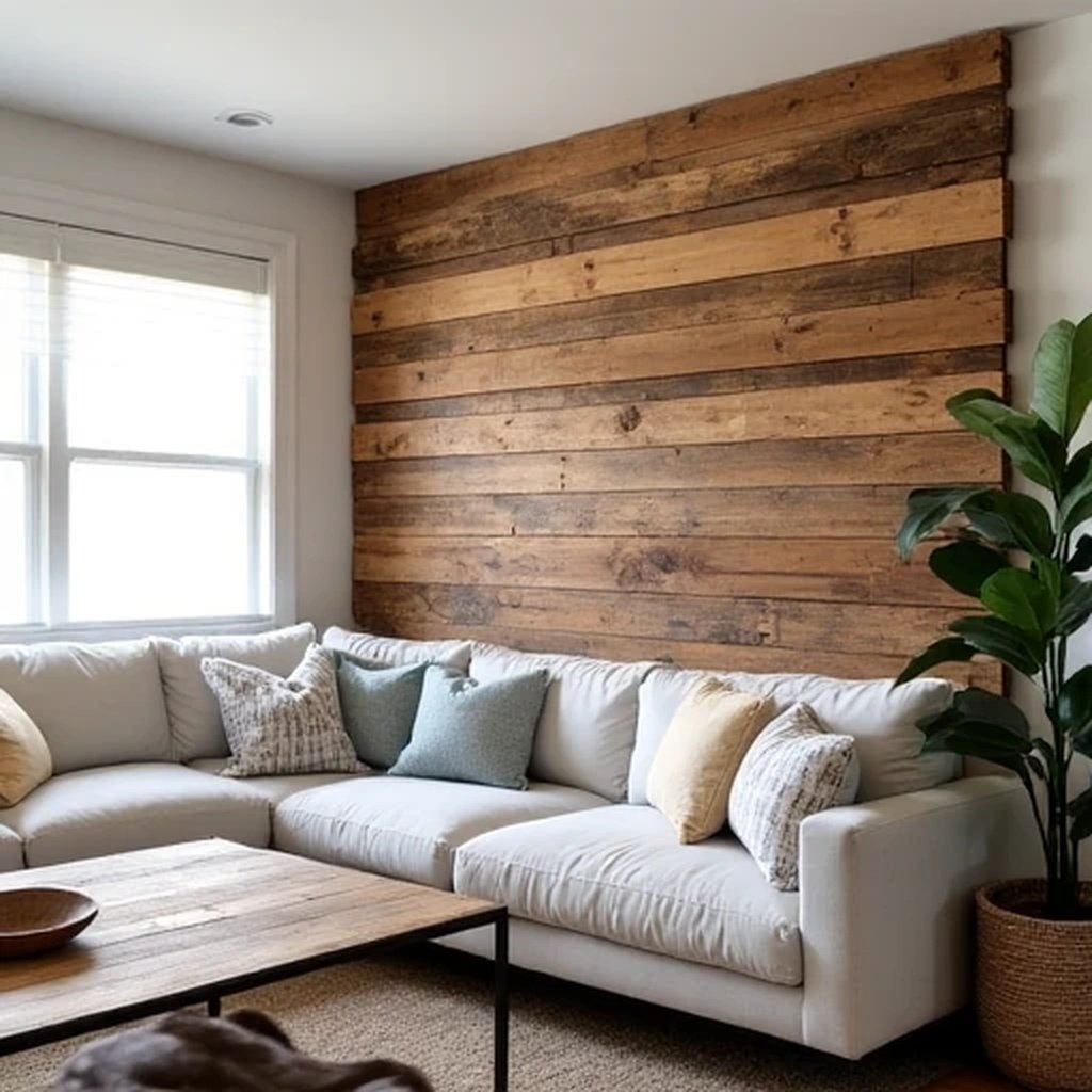 21. Rustic Pallet Wall