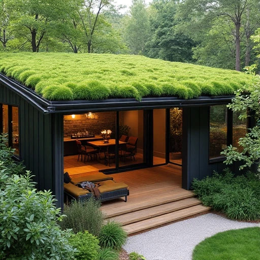 5. Green Roof with Live Plants