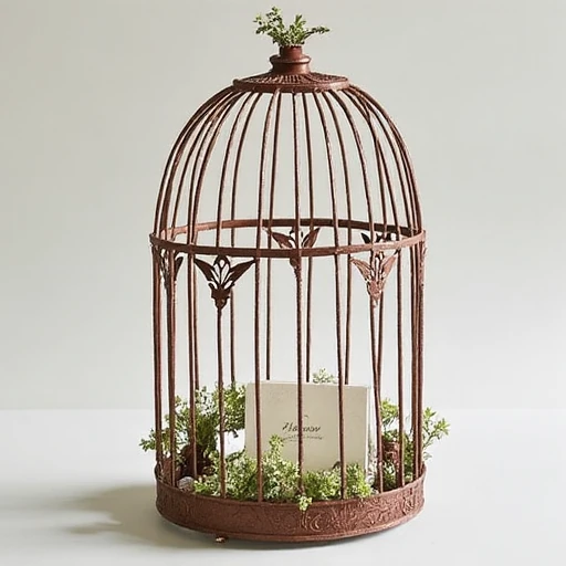 9. Classic Birdcage Card Holder