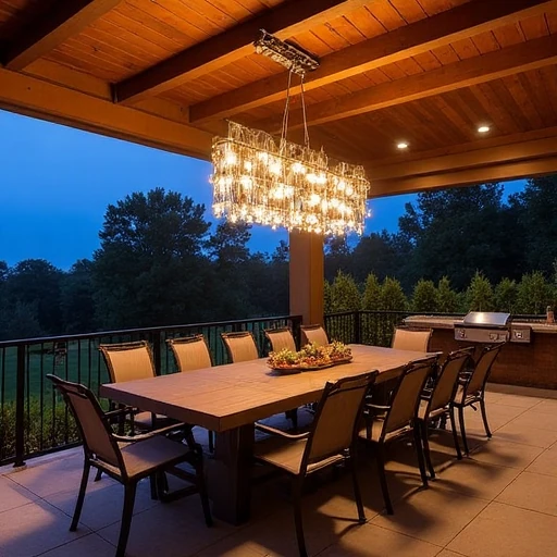 Chandelier for Outdoor Glam
