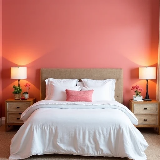 Coral Pink Guest Room Glow-Up