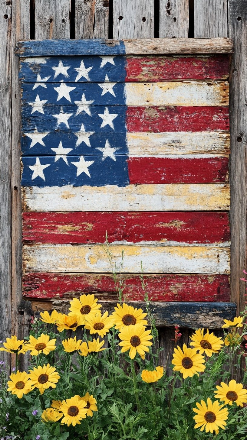 DIY American Flag Pallet Sign