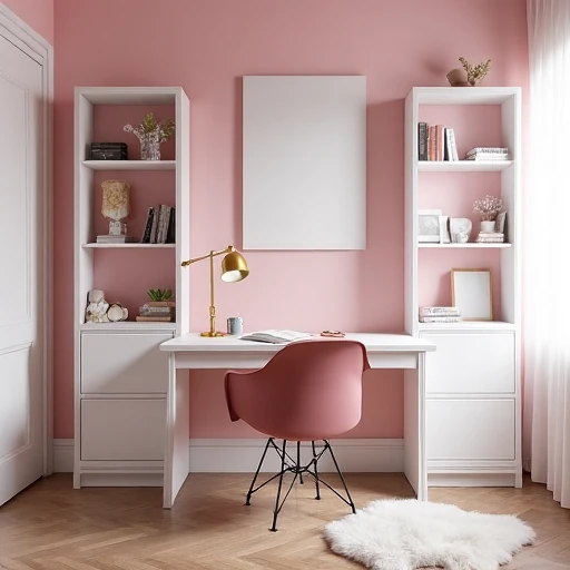 Dusty Rose Home Office That Inspires