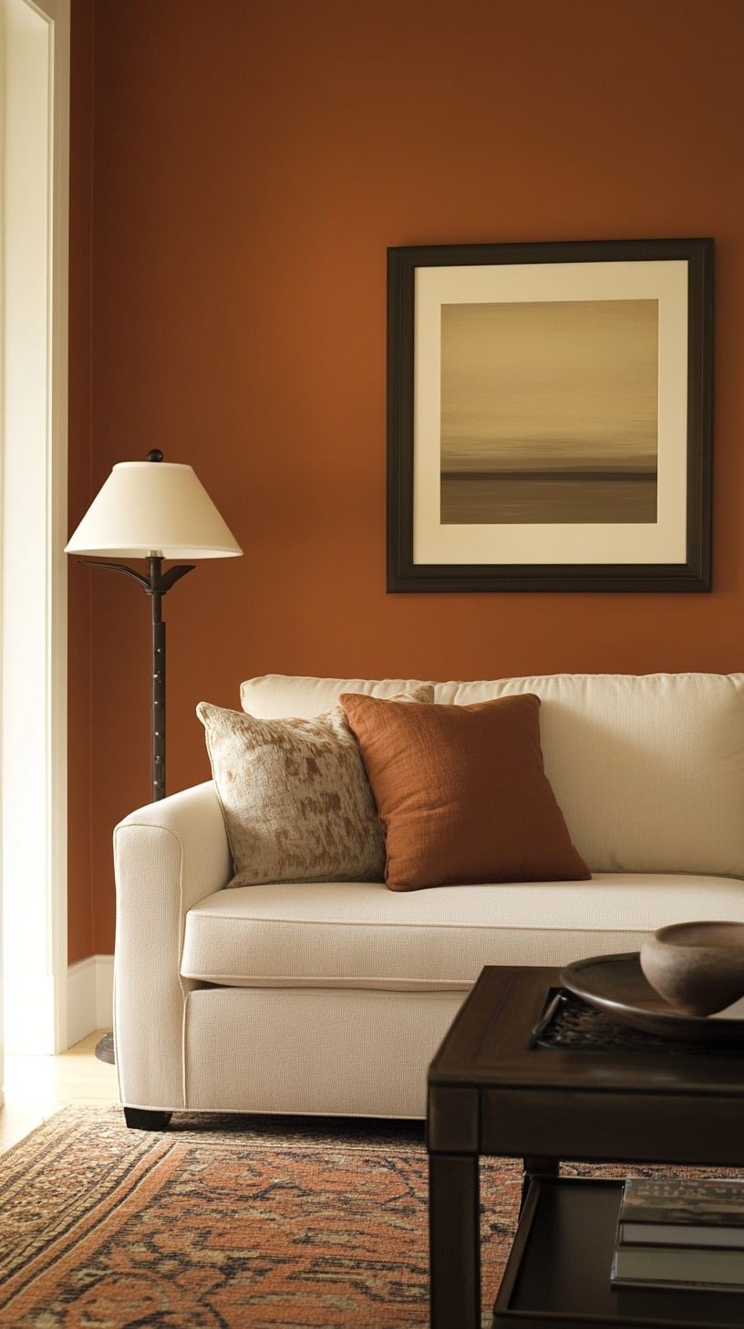 Earth-Toned Accent Walls