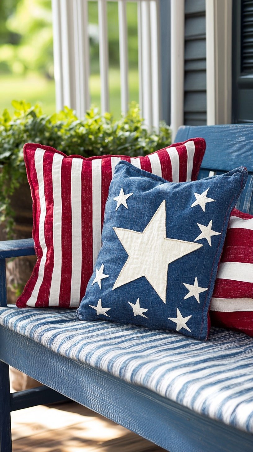 No-Sew Star Pillows