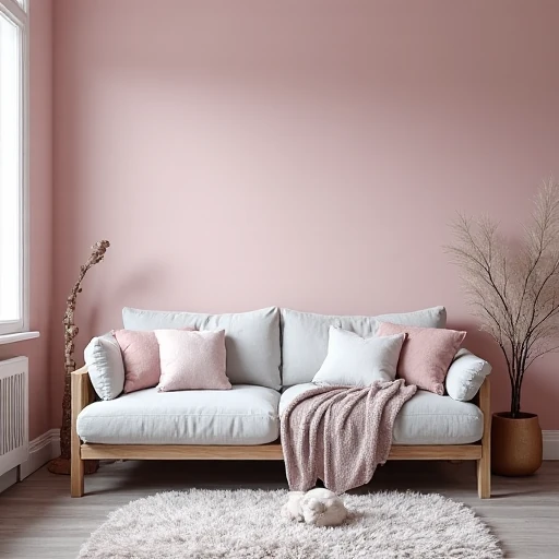 Scandi-Inspired Pink & Grey Living Room